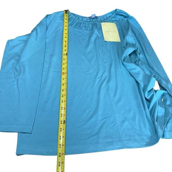 Modern Soul Top Women's 2XL XXL Green L/S Relaxed Oversized Stretch Boxy - Picture 8 of 8